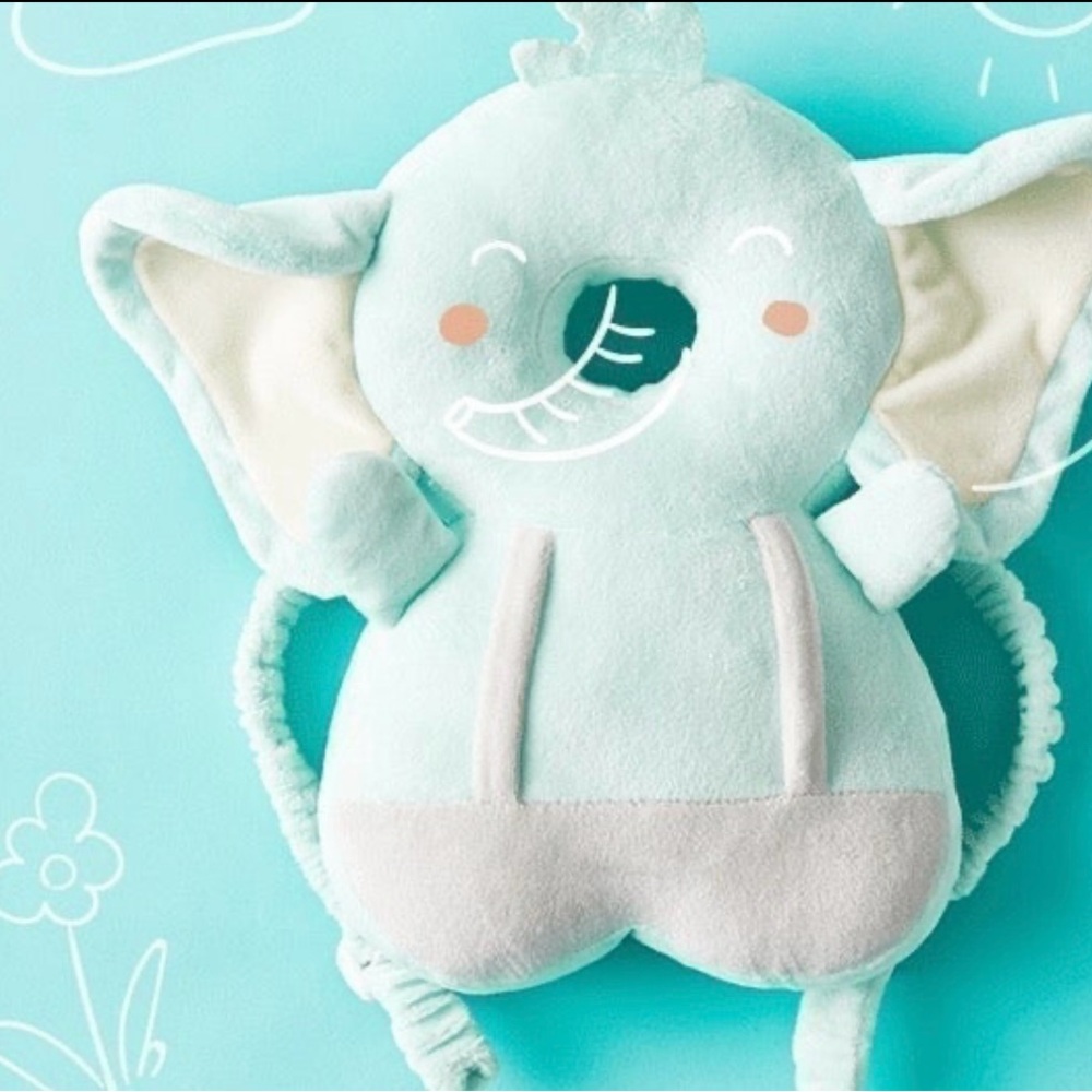 Plush Elephant Head Protector Backpack Cushion Safety Pillow